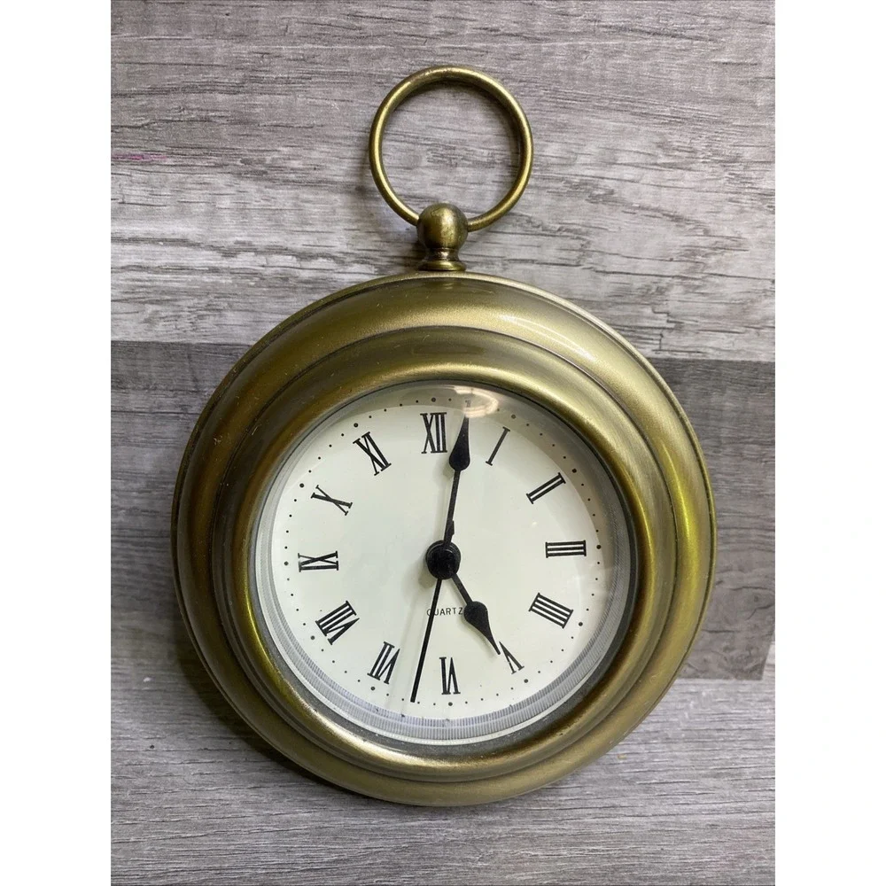 Vintage Circular Hanging Small Wall Clock‎ Working